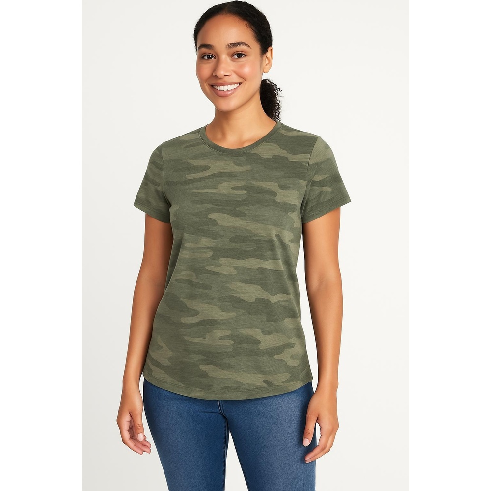 OLD NAVY Lighter Camo‎ Pattern Short Sleeves Crew Neck T-shirt Large